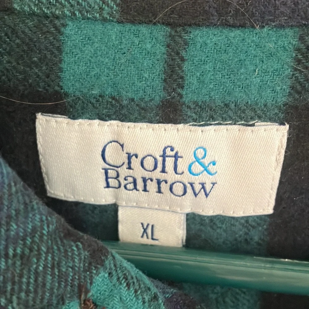 FINAL MARKDOWN Croft and barrow flannel shirt xl